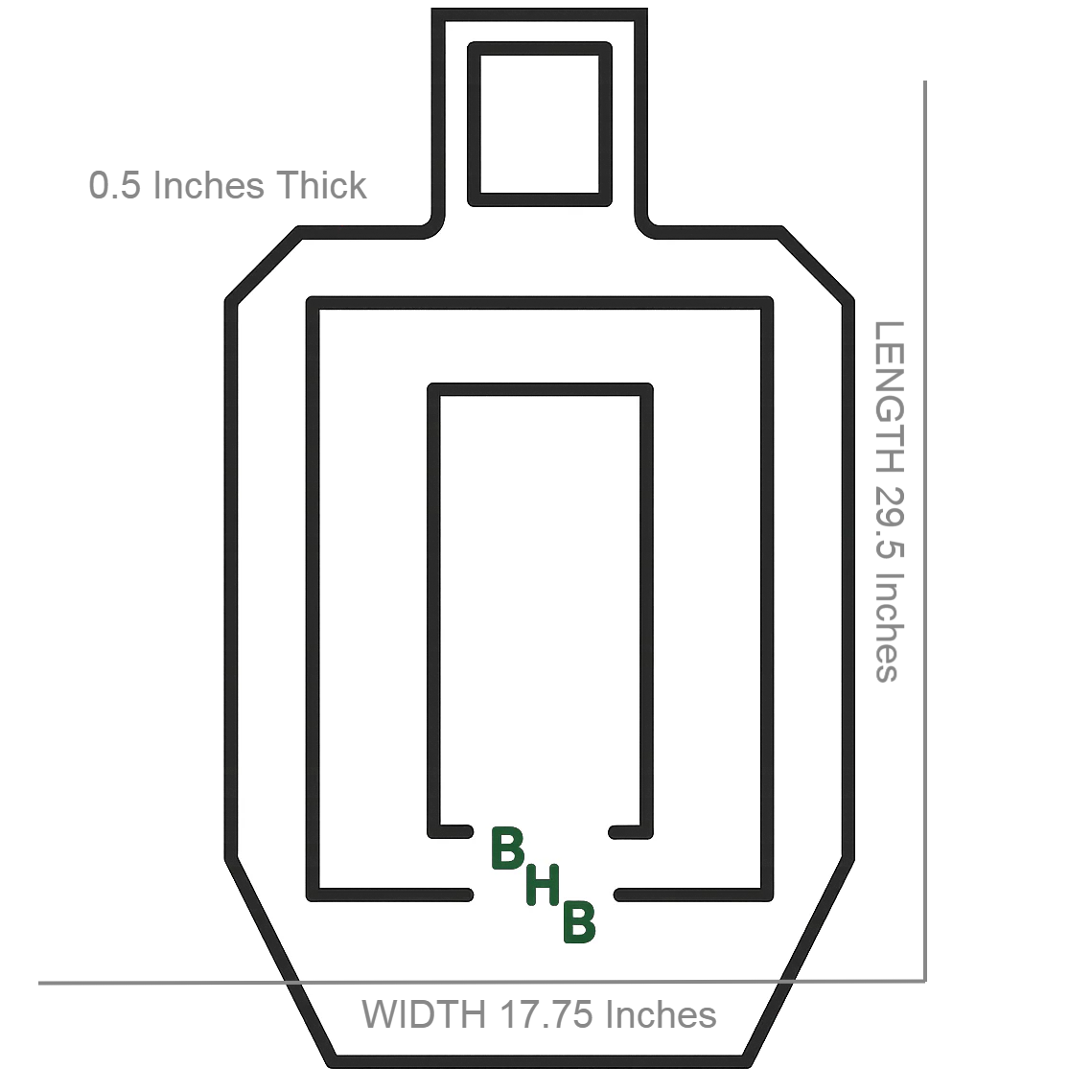 IPSCB Rubber Target